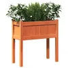 vidaXL Pflanzkübel mit Beinen Wachsbraun 70x31x70 cm Produktbild-Vorschau 4