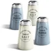 com-four® 4x Gewürzstreuer aus farbigem Glas - Salz- und Produktbild-Vorschau 1