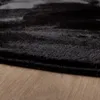 Volero - Flauschiger Teppich Rund - Cozy Schwarz - Ø 80 cm Produktbild-Vorschau 9