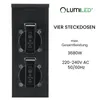 LUMILED Steckdosensäule außen, 4 Fach 230V Doppelsteckdose Produktbild-Vorschau 5
