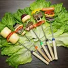 8x Ausziehbare Teleskop Edelstahl Grillgabel Grillspieß Produktbild-Vorschau 3