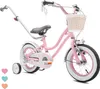 Mädchen fahrrad 12 Zoll Glocke Zusatzräder Schubstange Produktbild-Vorschau 1