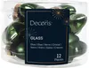 Weihnachtsanhänger Mini-Sterne Piniengrün Ø 4 cm aus Glas - Produktbild-Vorschau 4