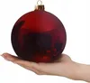 Christbaumkugel groß 20 cm kastanienbraun glänzend Produktbild-Vorschau 2