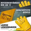 1 Paar Kaminhandschuhe Leder feuerfest Produktbild-Vorschau 7