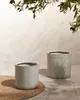 BELIANI Doniczka szara okrągła efekt betonu 34x34x33 cm do Podgląd zdjęcia produktu 2