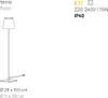 Zafferano -  Poldina Weiße Stehleuchte 230V mit dimmbarem Produktbild-Vorschau 4