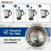 Ersatzmesser für Thermomix TM6 Edelstahl Mixmesser Messer Produktbild-Vorschau 3