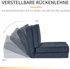 HOMCOM Bodensofa klappbar Schlafsessel 5-stuhfig Produktbild-Vorschau 4