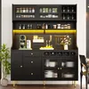 Flieks Küche Hochschrank mit Weinregal und Glashalter, Produktbild-Vorschau 3