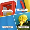 COSTWAY Nafukovací hrad s dlhou dvojitou šmykľavkou, Náhľad obrázku produktu 4