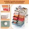 COSTWAY Rollwagen auf Rollen mit Lochplatte, Rollcontainer Produktbild-Vorschau 5