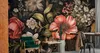 Muralo Selbstklebende Fototapete bunte BLUMEN Blätter Beton Produktbild-Vorschau 4