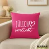 Huuraa Kissenbezug Jülich verliebt 40x40cm Fuchsia Produktbild-Vorschau 2
