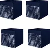 4x Dröna Ikea Fach dunkelblau/weiß Box für Regal Kallax Produktbild-Vorschau 1