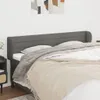 vidaXL Kopfteil mit Ohren Dunkelgrau 163x23x78/88 cm Stoff Produktbild-Vorschau 2