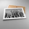 Gerahmtes Poster - Weißer Rahmen - Wolkenkratzer Fotografie Produktbild-Vorschau 3