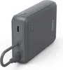 A dark gray power bank with a USB-C cable plugged into it, shown against a white background. Anteprima dell’immagine prodotto