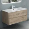 doporro Meuble de Salle de Bain Suspendu Chêne Clair Voir les images du produit 2