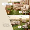 Tapiso Rasenteppich CANYOO Grün Höhe: 7mm Balkon Terrasse Produktbild-Vorschau 6