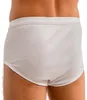 Herren Slip mit Eingriff Doppelripp weiß hinten Produktbild-Vorschau