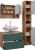 Set mobili bagno Vicco Irma Quercia verde/oro 3 pezzi, con Anteprima dell’immagine prodotto 8