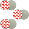Three pairs of round adhesive pads with a gray backing and a white side covered in red '3M' logos. Produktbild-Vorschau