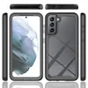 Multiple views of a black phone case for a Samsung Galaxy S21 FE 5G. Produktbild-Vorschau