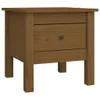 Tavolini 2 pz. Marrone miele 40x40x39 cm in legno di pino Anteprima dell’immagine prodotto 3