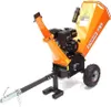Benzin Häcksler Schredder 55754 Gartenhäcksler 120mm Produktbild-Vorschau 5