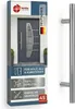 heicko Haustürgriff Edelstahl Stoßgriff 1600 mm, 45° Produktbild-Vorschau 1