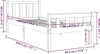 vidaXL Massivholzbett 90x190 cm Produktbild-Vorschau 8