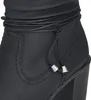 Close-up of a black boot. Voir les images du produit