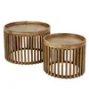Couchtisch 2er Set Tweak 65+50 cm rund Mangoholz massiv Produktbild-Vorschau 5