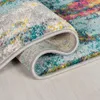 Teppich Kurzflor Abstrakt, Wohnzimmer Multicolor Rechteckig Produktbild-Vorschau 3