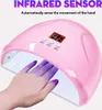 54W inteligentna lampa LED UV do paznokci z ekranem LCD z 3 Podgląd zdjęcia produktu 3