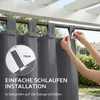 Outdoor Vorhänge Wasserdicht Blickdicht Sonnenschutz Produktbild-Vorschau 5