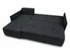AX LIVING Ecksofa Damascus Schwarz mit Schlaffunktion Produktbild-Vorschau 4