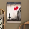 Wanddeko 40x60 cm - Banksy - Kunst - Mädchen - Luftballons Produktbild-Vorschau 5
