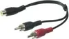 Goobay 50008, RCA, Samice, 2 x RCA, Samec, 0,2 m, Černá, Náhled obrázku produktu 4