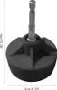 A close-up studio shot of a black crochet machine adapter with a silver hexagonal bit. Produktbild-Vorschau
