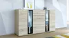 Kommode Sideboard mit Glas SALSA / TANGO eiche sonoma Produktbild-Vorschau 1