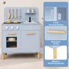 COSTWAY Cuisine pour enfants avec 10 accessoires, lumière Voir les images du produit 9