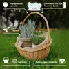 Creative Home Cestino in Vimini con Manico | Cesto Regalo Anteprima dell’immagine prodotto 5
