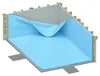 Piscina in legno AQUA 8.5 x 4.35 - H.1.45 m, azzurro Anteprima dell’immagine prodotto 2