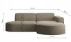 Sofa w kształcie L MODENA narożnik tkanina Verita Ceipły Podgląd zdjęcia produktu 3