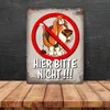 Metallschild mit Kein Hundeklo Motiv und Spruch: Hier bitte Produktbild-Vorschau 4