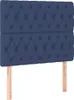 vidaXL Kopfteil Blau 90x7x118/128 cm Stoff Produktbild-Vorschau 1