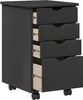 vidaXL Armoire à roulettes Gris 34 x 39 x 56 cm Bois de pin Voir les images du produit 3