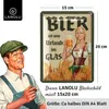 LANOLU retro Blechschild Bier, Bar, Kneipen, Partykeller Produktbild-Vorschau 3